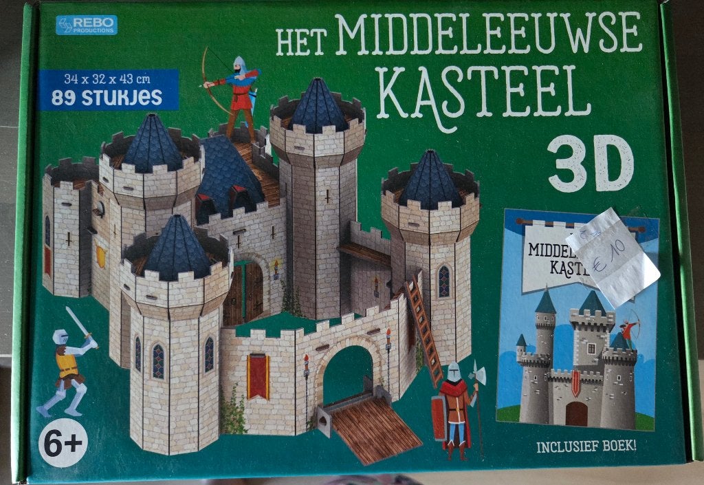 3D puzzel middeleeuw kasteel, Hobby en Vrije tijd, Denksport en Puzzels, Ophalen, Nieuw, Rubik's of 3D-puzzel