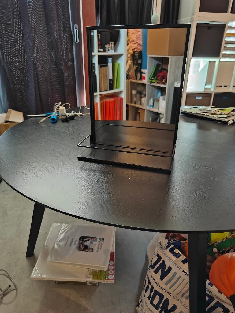 Spiegel met legplankje, Huis en Inrichting, Woonaccessoires | Spiegels, Ophalen, Minder dan 50 cm, Zo goed als nieuw, Minder dan 100 cm