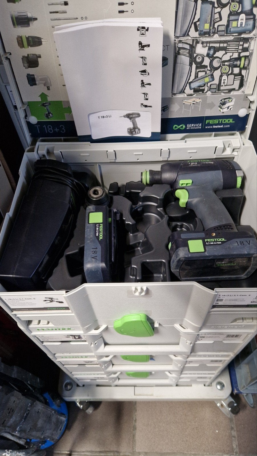 Perceuse à vis Festool t18+3, Bricolage & Construction, Outillage | Foreuses, Enlèvement ou Envoi