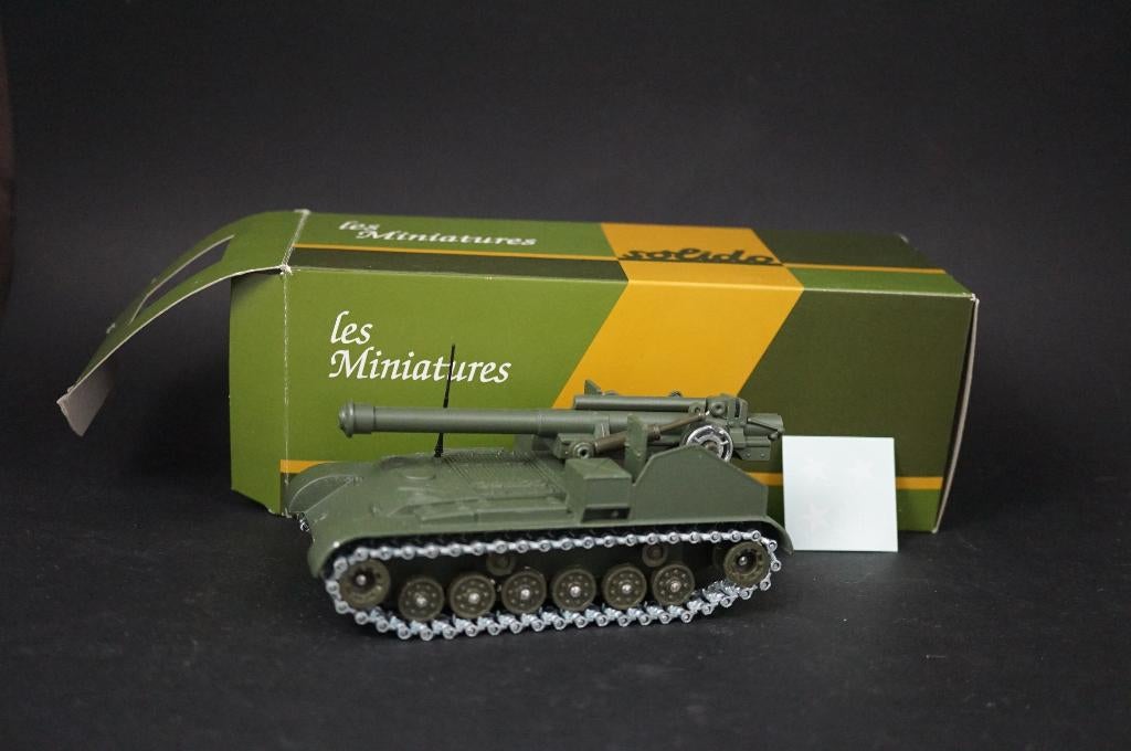 Solido M41 105mm artillerie tank - 1/50 - TOP, Ophalen of Verzenden, Zo goed als nieuw