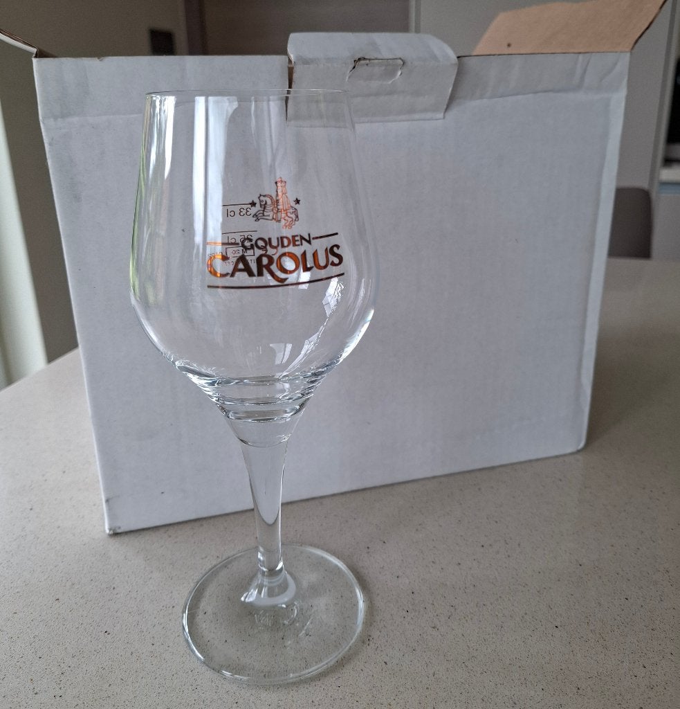 Bierglazen Gouden Carolus + Duvel, Verzamelen, Ophalen, Nieuw, Bierglas