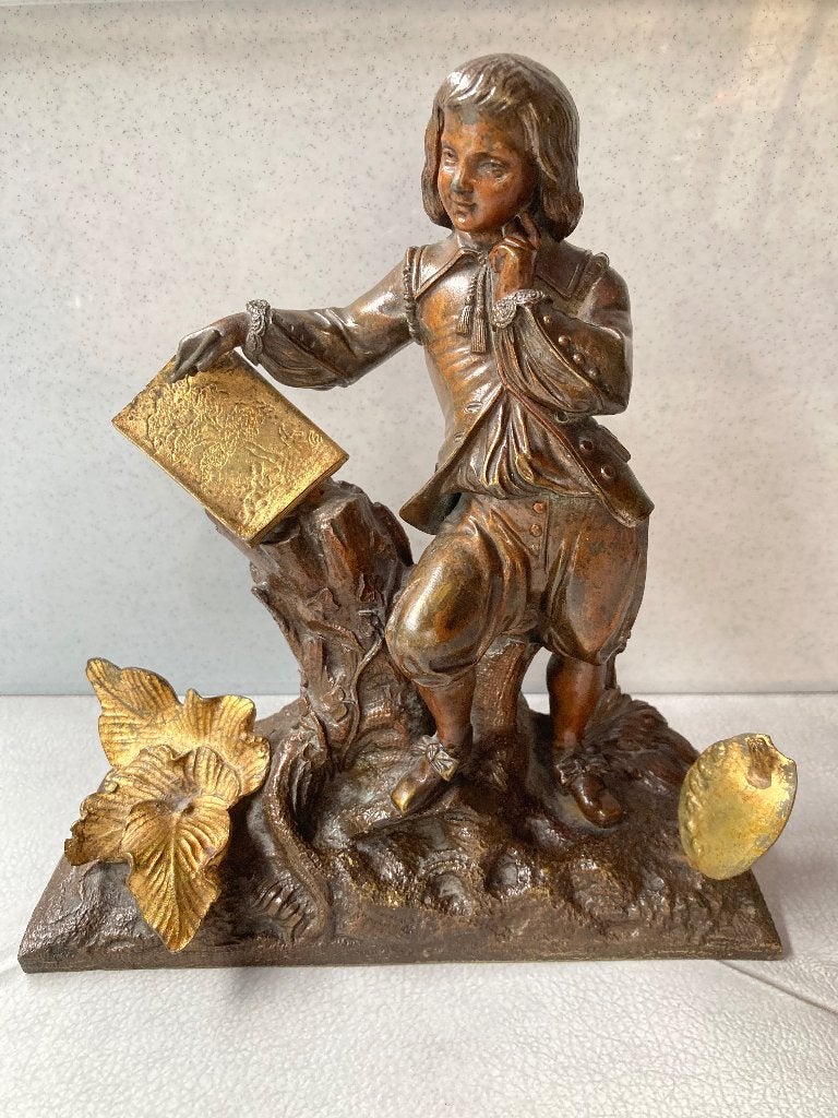 Beeld in brons, Enlèvement, Bronze