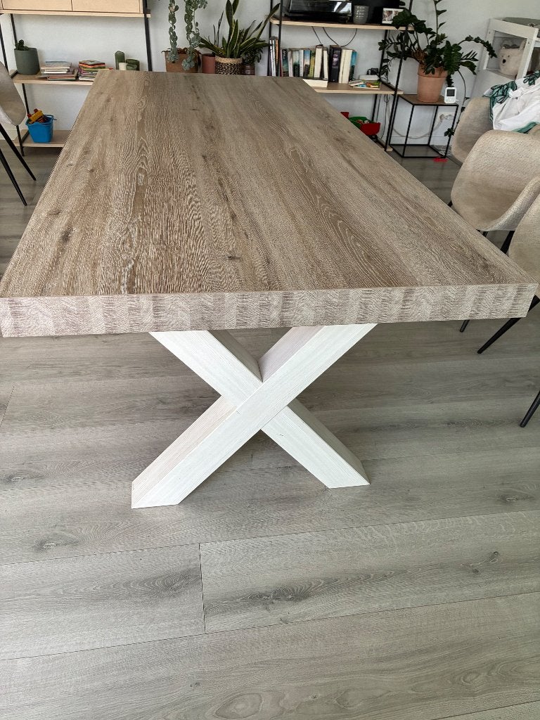 Eettafel, Huis en Inrichting, Ophalen, Gebruikt, 100 tot 150 cm, Vijf personen of meer