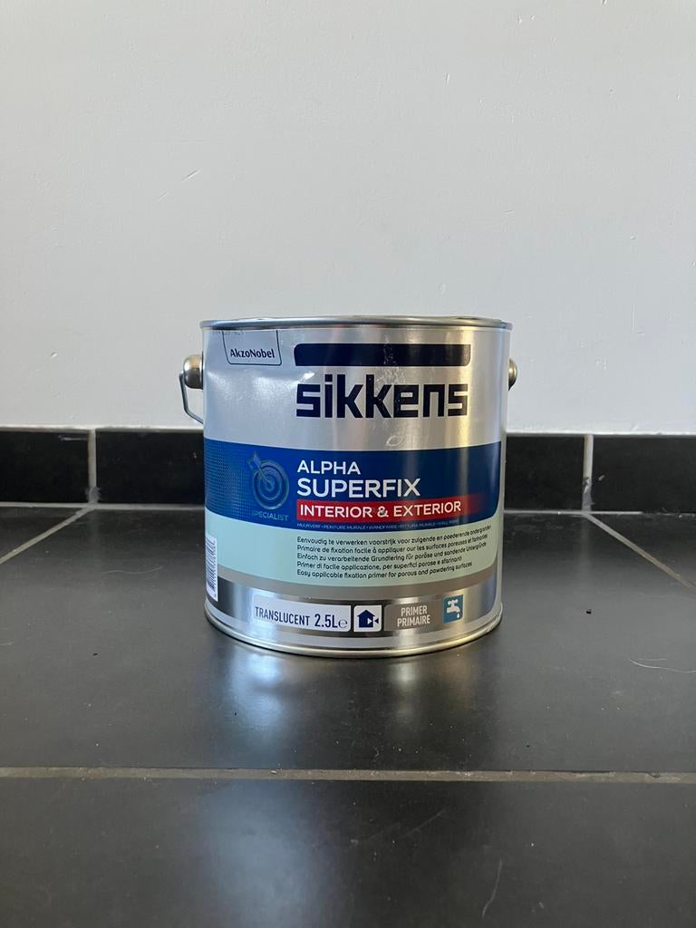Sikkens alpha superfix interior/exterior, Ophalen, Zo goed als nieuw