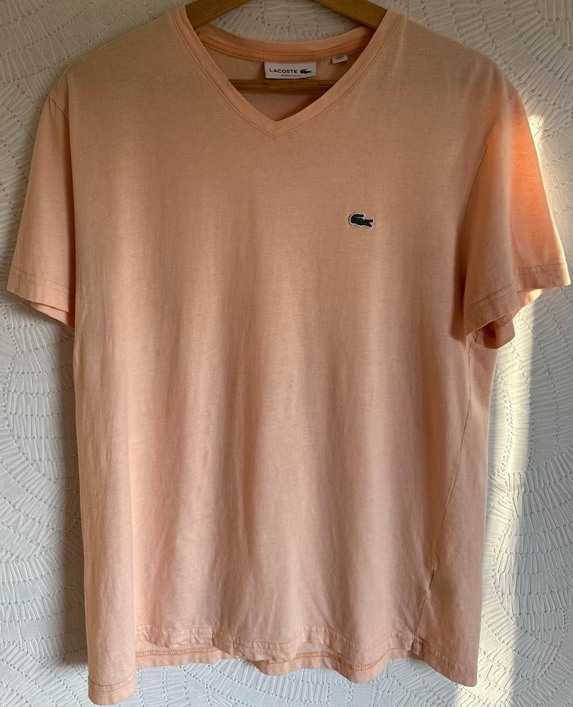 T-shirts van Lacoste, Verzenden, Zo goed als nieuw, Maat 52/54 (L), Oranje