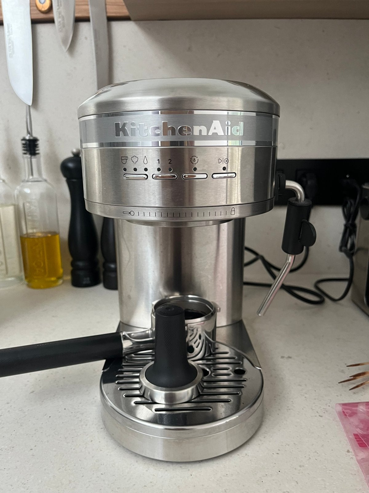 Espressomachine kitchenaid, Ophalen, Gebruikt