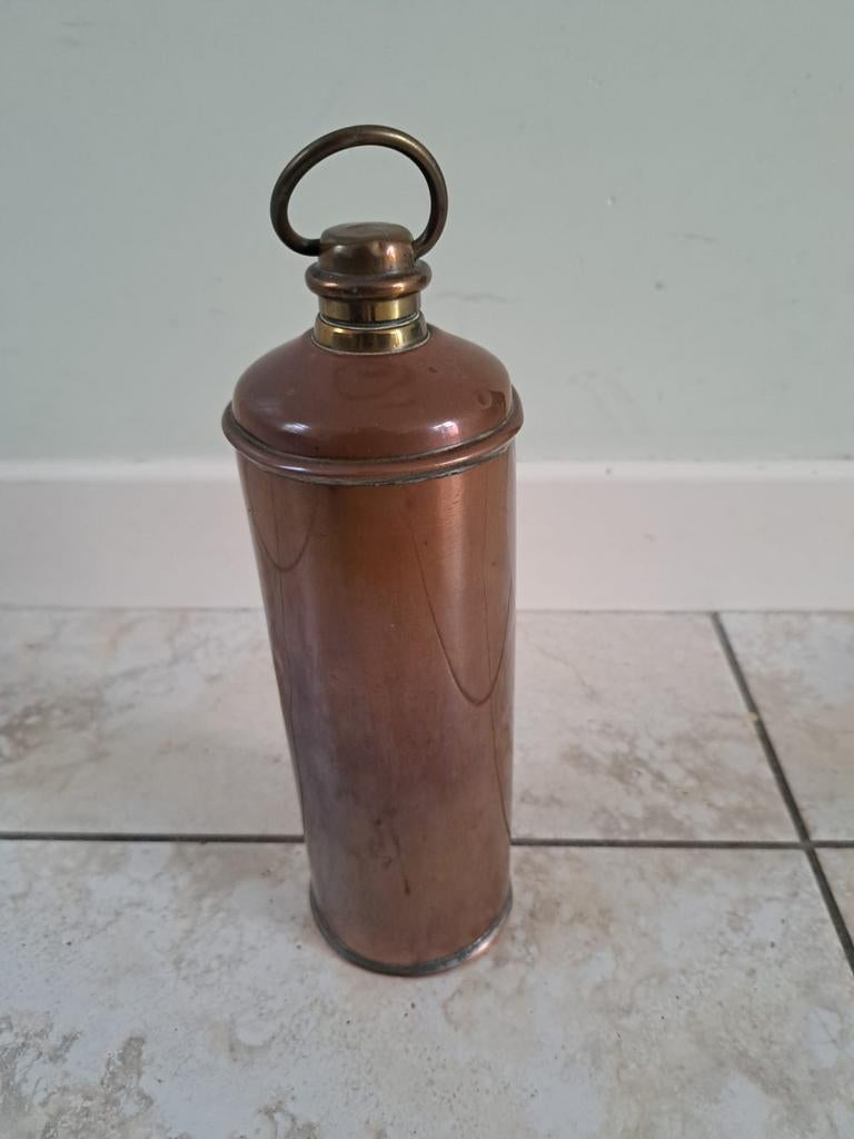 Bouillotte à eau chaude en laiton antique Hospital des année, Antiquités & Art, Enlèvement, Cuivre