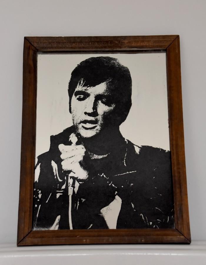Elvis Presley spiegel, Verzamelen, Ophalen of Verzenden, Zo goed als nieuw, Gebruiksvoorwerp