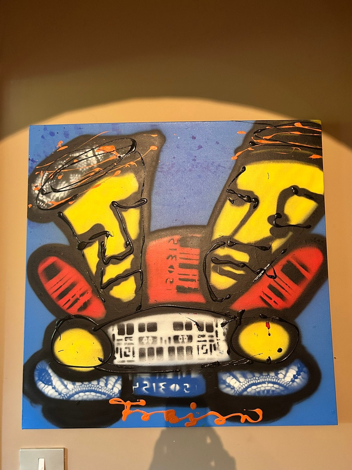 Fabian kunstwerk leerling Herman brood, Antiek en Kunst, Ophalen