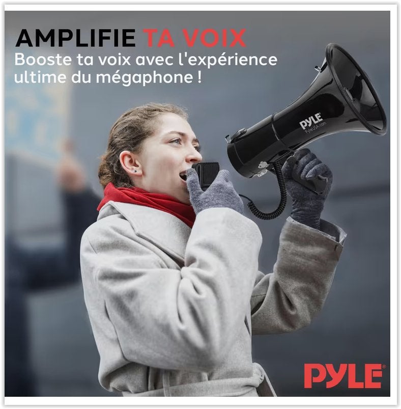 Serenelife Pyle Mégaphone 50W-Haut-Parleur Portable, Ophalen of Verzenden, Nieuw