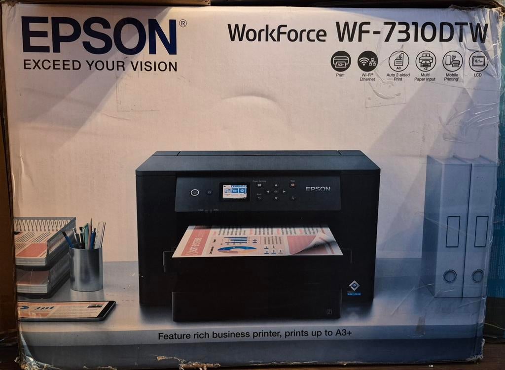 Epson WorkForce WF 7310DTW-printer, Computers en Software, Printers, Kleur printen, Printer, Nieuw, Epson