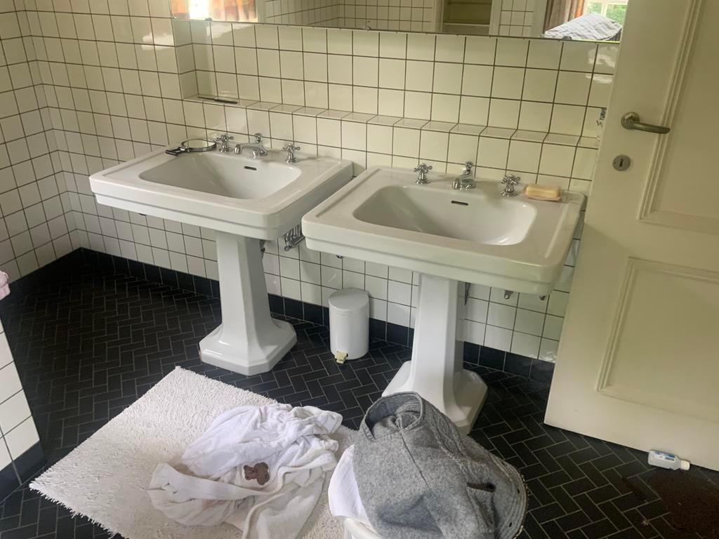 Vintage wasbakken, Huis en Inrichting, Ophalen, Gebruikt