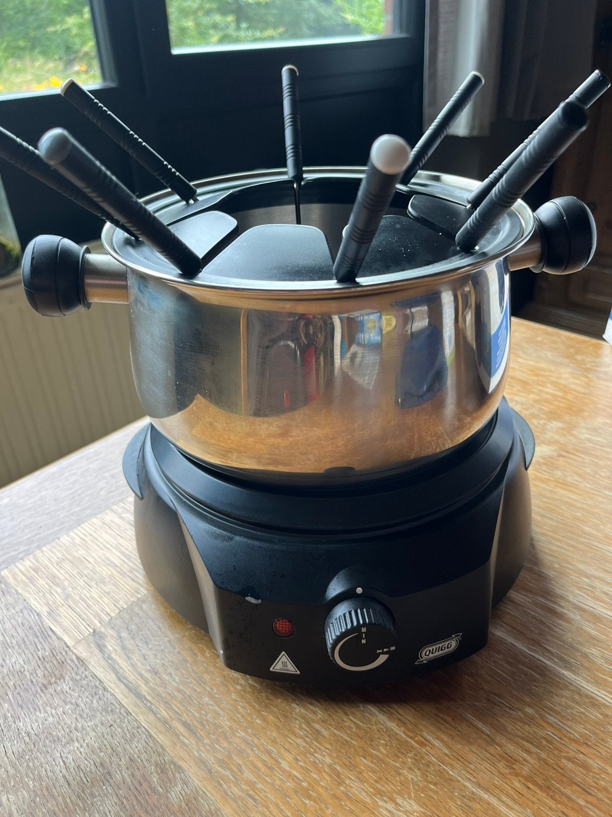 Quigg elektrische fondue pan, Elektronische apparatuur, Ophalen, Zo goed als nieuw