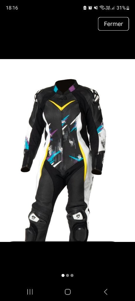 Combinaison DXR FEMME, Motos, Seconde main, Enlèvement ou Envoi, Femmes, Combinaison