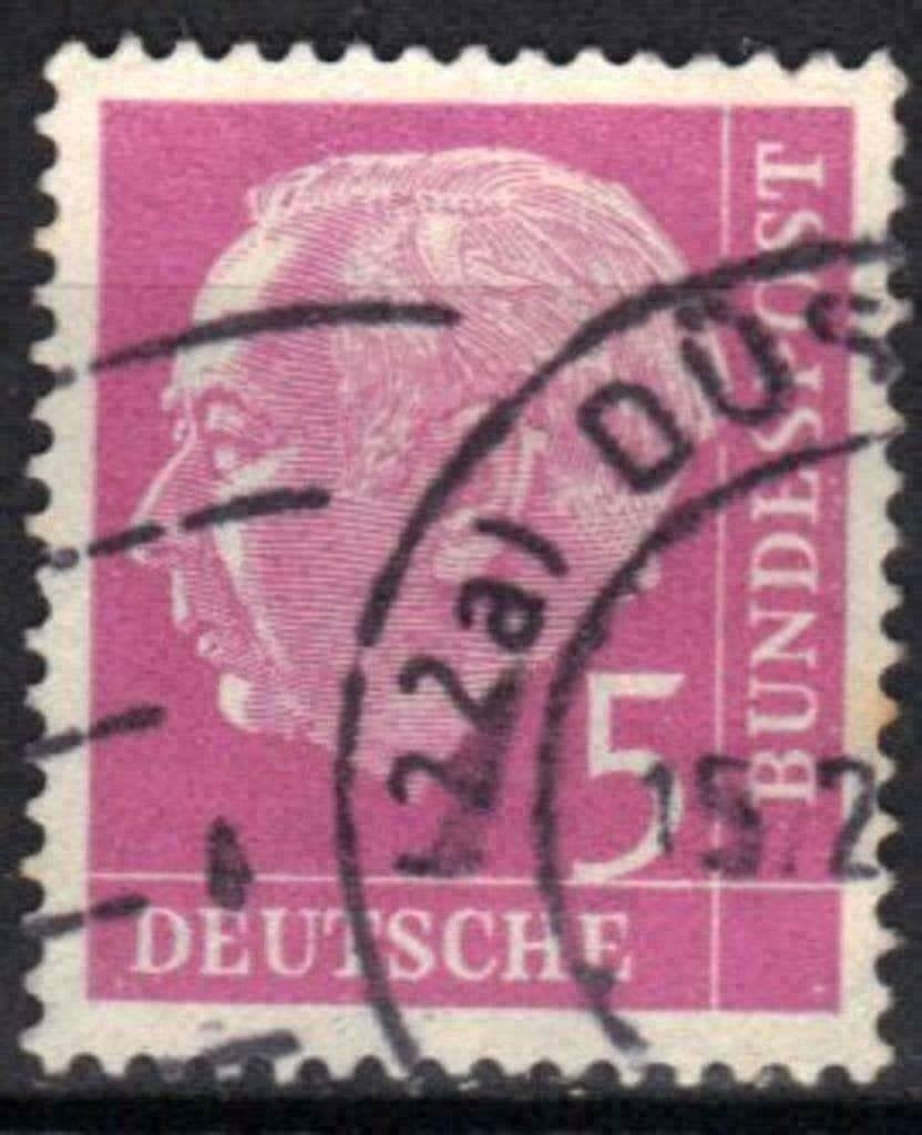 Allemagne Bundespost 1953-1954 - Yvert 64 - Heuss (ST), Envoi, Affranchi