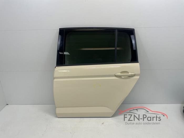 VW Touran 5TA Portier Links-achter Taxigelb, Enlèvement ou Envoi, Utilisé, Arrière, Porte