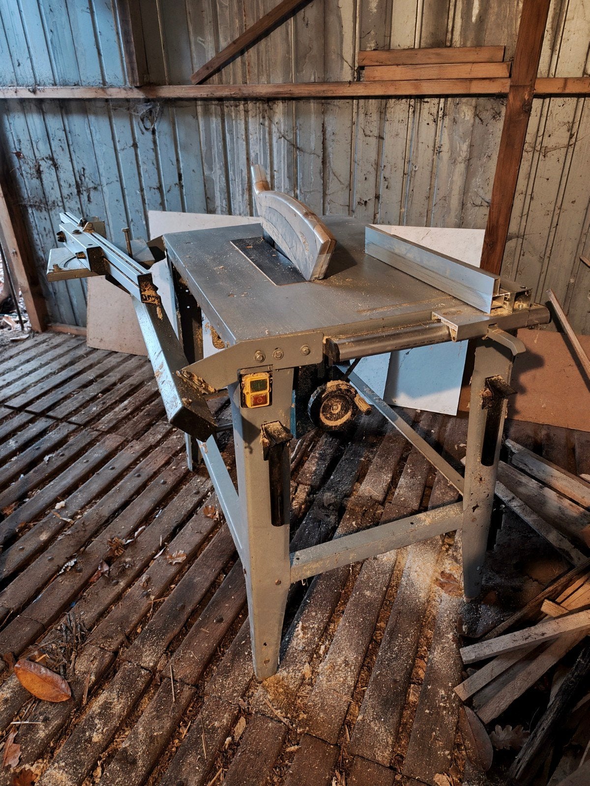Zaagtafel verrijdbaar, Ophalen