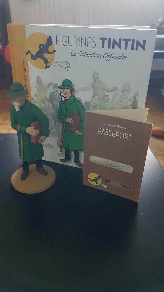 tintin figurine officielle n76, Collections, Enlèvement ou Envoi, Tintin, Comme neuf, Statue ou Figurine