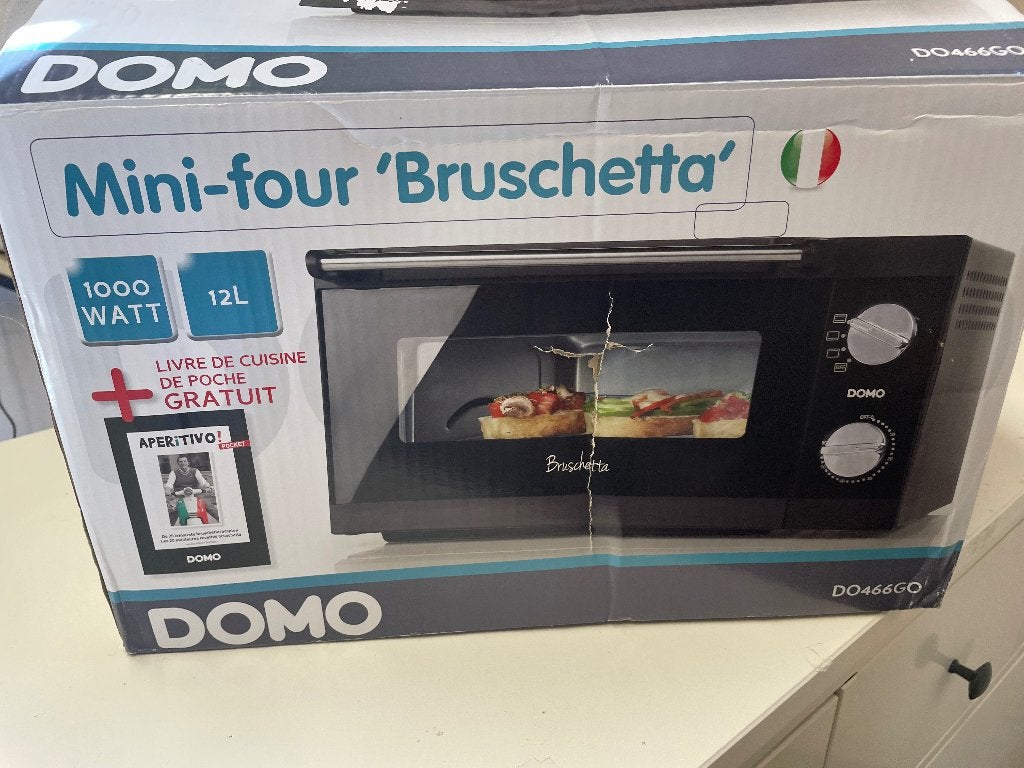 mini-four à bruschetta domo, Comme neuf, Enlèvement, Moins de 45 cm, Four