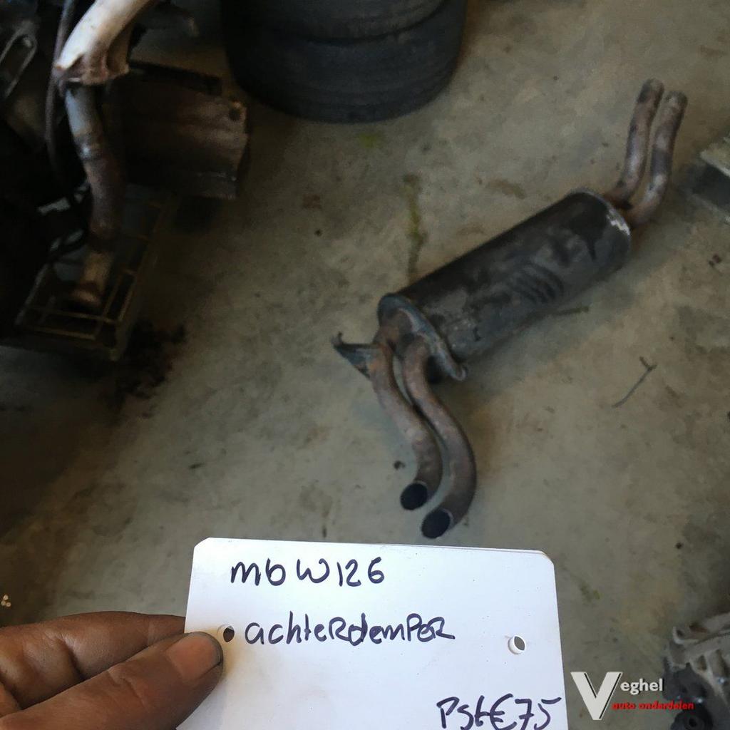 Mercedes W126 Achterdemper Einddemper, Ophalen, Gebruikt, -, -