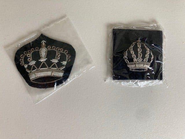 geborduurde kronen Rijkswacht, Ophalen of Verzenden, Rijkswacht, Embleem of Badge
