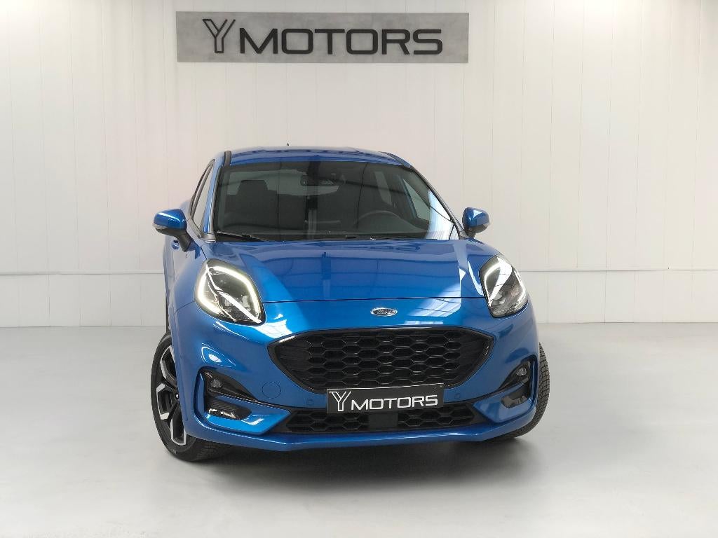 FORD PUMA 1.0 ECOBOOST ST-LINE X B&O FULL LED ACC GPS, Auto's, Ford, Puma, Blauw, Leder en Stof, 5 deurs