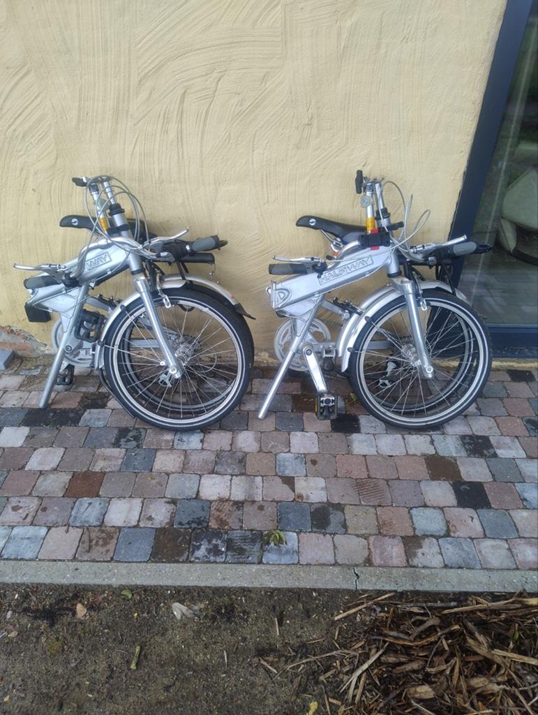 2 identieke plooifietsen, Fietsen en Brommers, Fietsen | Vouwfietsen, Ophalen