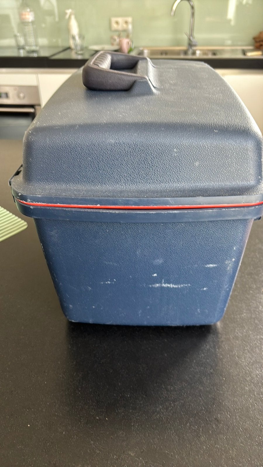 Beautycase Delsey, Ophalen, Gebruikt, Blauw, Met slot