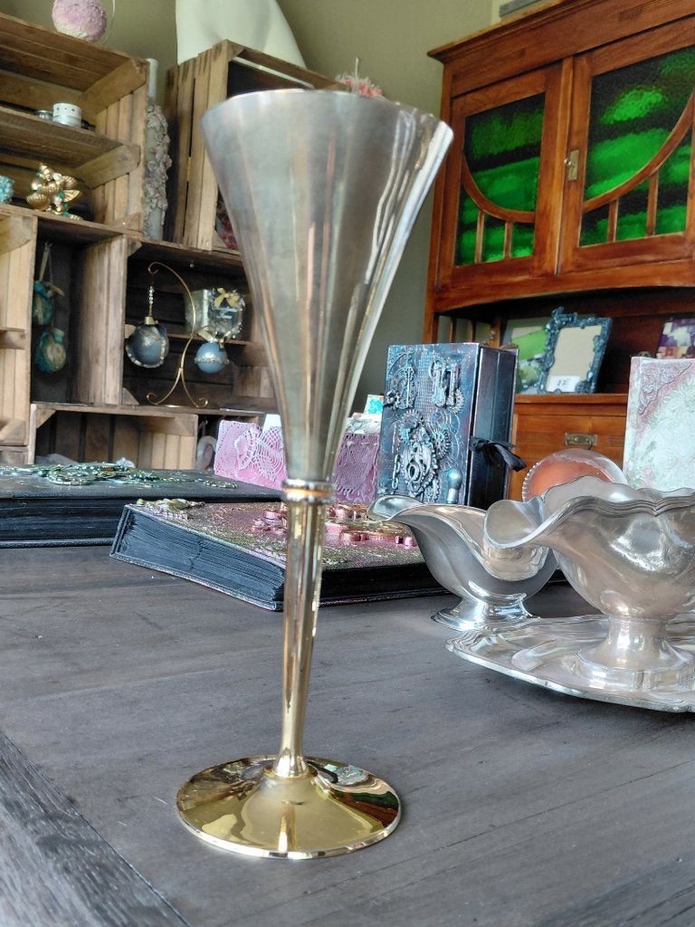 elegante vintage designvaas of champagneflute, Ophalen of Verzenden