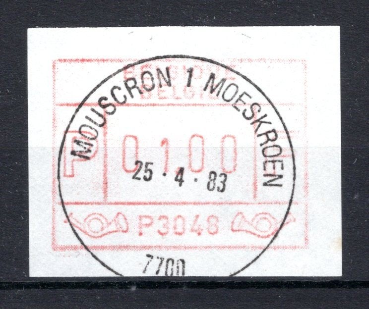 ATM 48 FDC 1983 Type I - Mouscron 1, Verzenden, Gestempeld, 1e dag stempel, Postfris