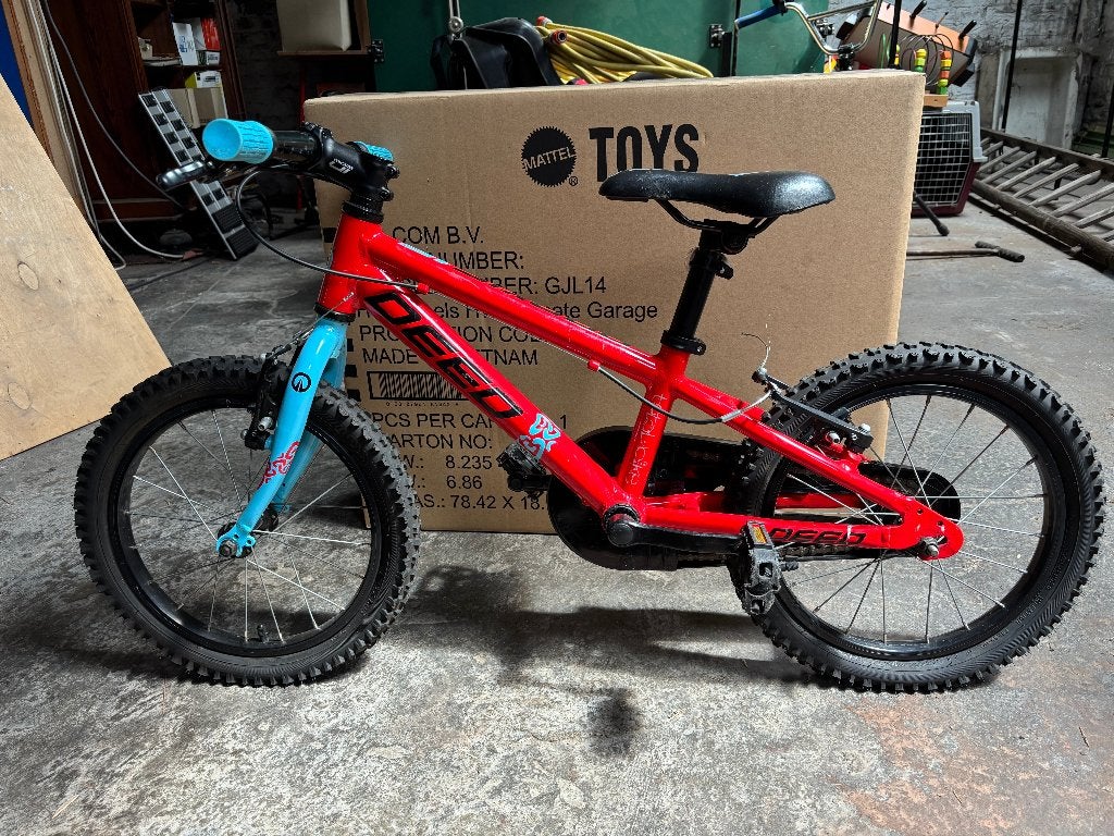 DEED Rocket 16 inch kinderfiets - Zeer goede staat, Ophalen, Gebruikt, Velgrem, 16 tot 20 inch
