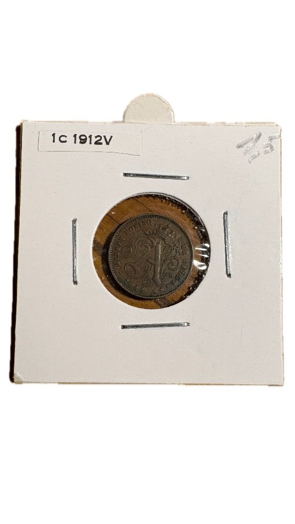 ALBERT I: 1 CENT 1912V (1), Ophalen of Verzenden