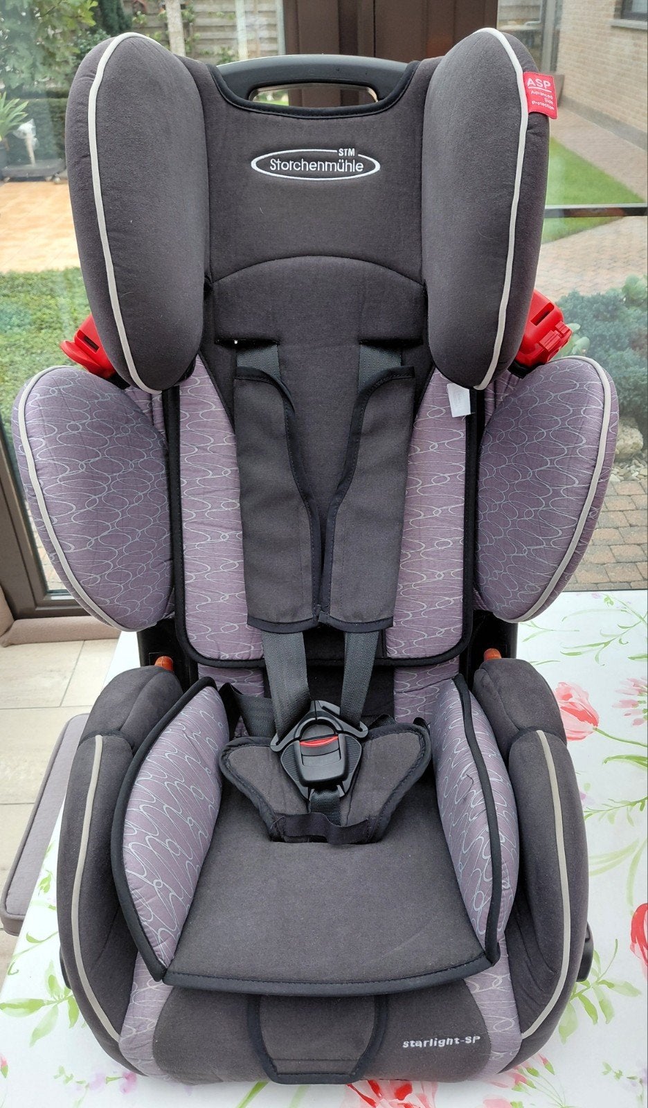 autostoel Storchenmühle, Kinderen en Baby's, Verstelbare rugleuning, Autogordel, Zo goed als nieuw, Ophalen