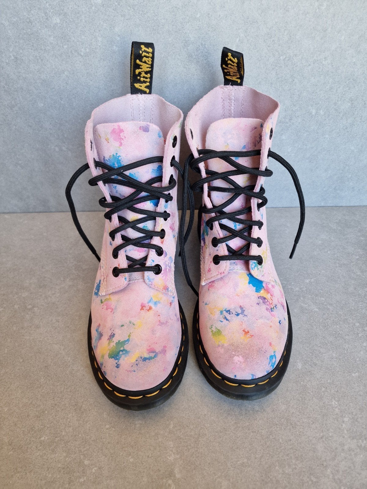 Dr. Martens 1460 Pascal Paint Splatter 37 comme neuves, Lage of Enkellaarzen, Ophalen of Verzenden, Zo goed als nieuw, Dr Martens