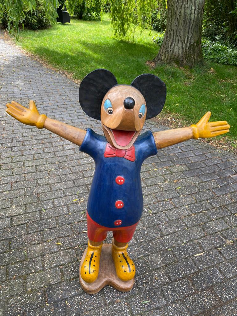 Houten micky mouse, Ophalen, Mickey Mouse, Zo goed als nieuw