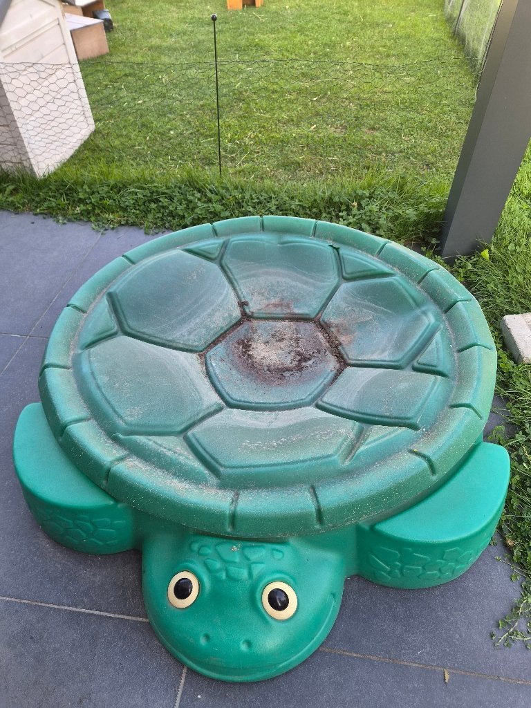 Zandbak zwembad schildpad, Ophalen, Gebruikt