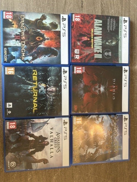 PS5 actie & RPG (Pakket 3 van 6), Games en Spelcomputers, Ophalen, Zo goed als nieuw