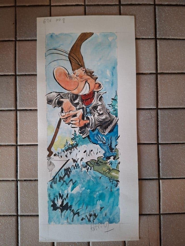 Pierre Tombal ( dessin original nr 3), Neuf, Marc Hardy, Enlèvement ou Envoi, Une BD