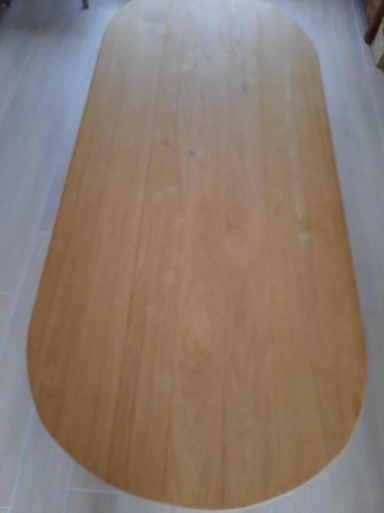 Table ovale non traitée, Enlèvement