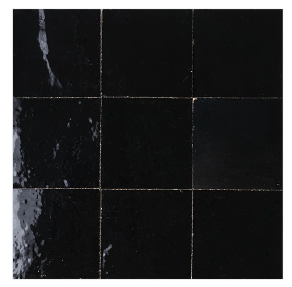 Zellige - 10x10 - zwart, Neuf, Enlèvement, Autres matériaux, 10 à 30 cm