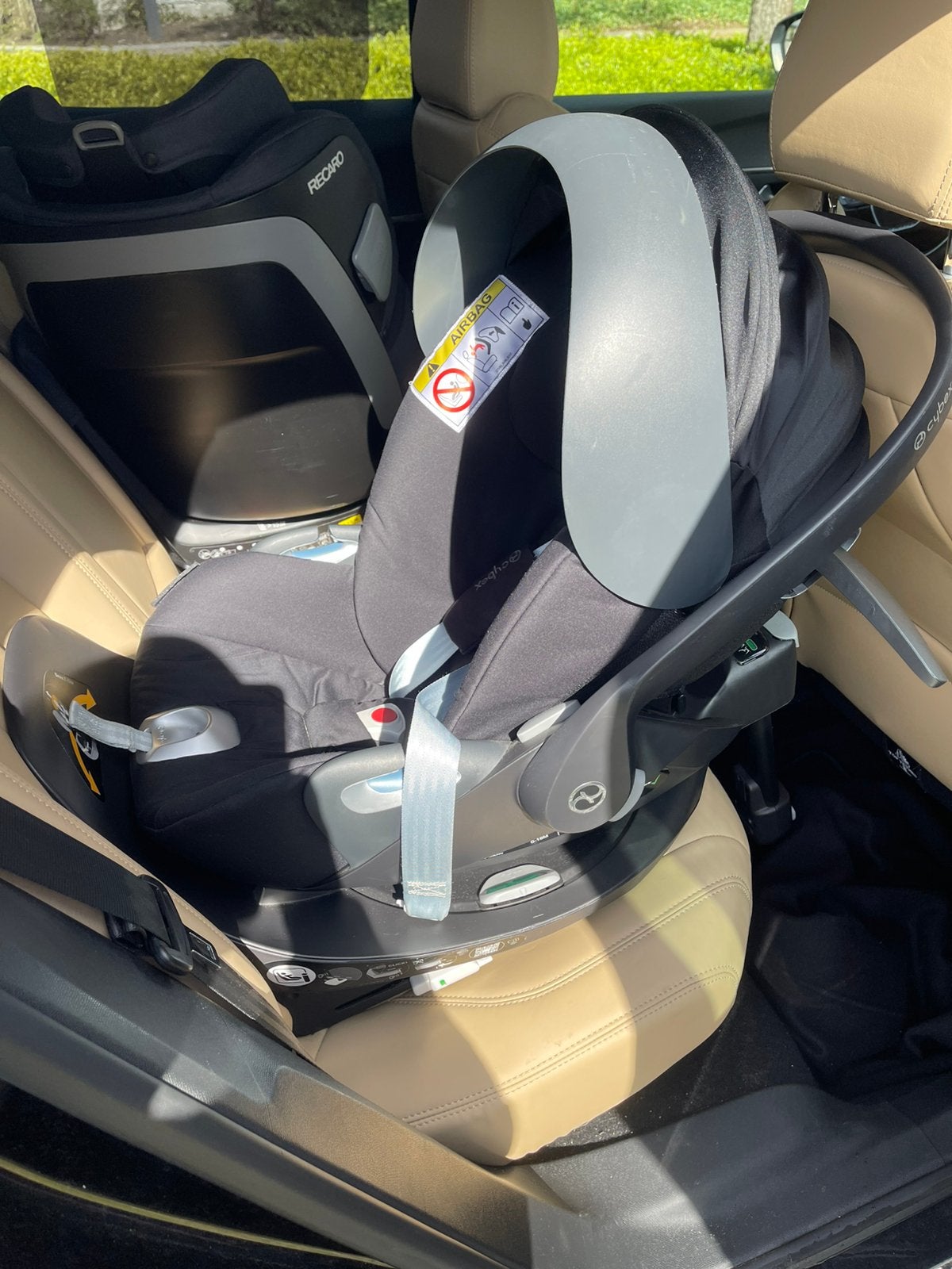 Cybex Maxi-Cosi avec Cybex Base Z - Noir, Enlèvement, Comme neuf, Maxi-Cosi