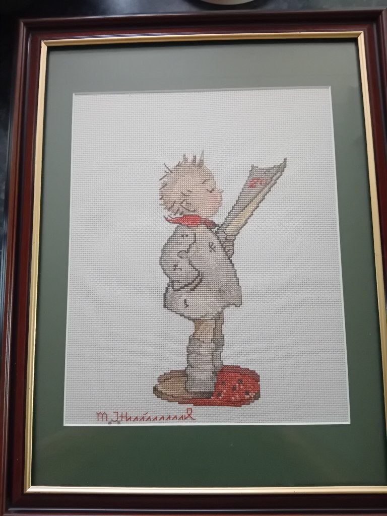 geborduurd hummeltje, Verzamelen, Beelden en Beeldjes, Ophalen of Verzenden, Zo goed als nieuw, Hummel