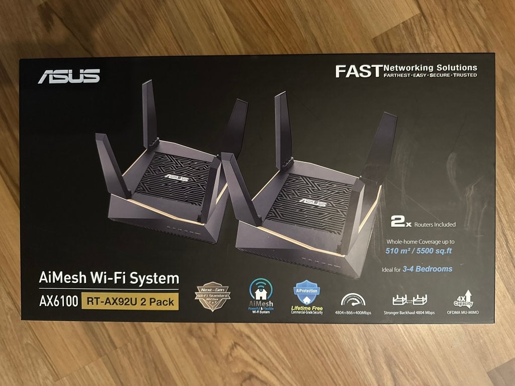 ASUS AiMesh AX6100 Wi‑Fi 6 mesh-systeem., Ophalen of Verzenden, Zo goed als nieuw, ASUS