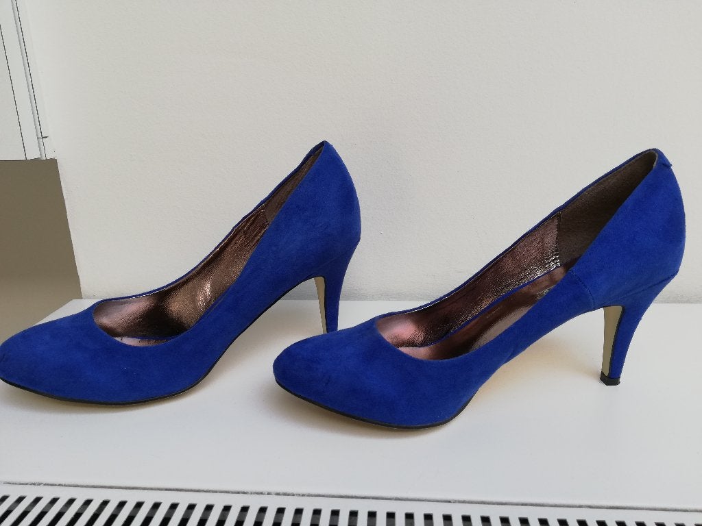 Damespumps, Ophalen, Pumps, Blauw, Zo goed als nieuw