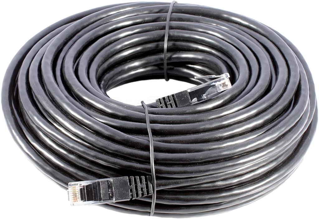 *NIEUW* NetApp CAT6 RJ45 Ethernet Cable 20m Zwart NEW, Informatique & Logiciels