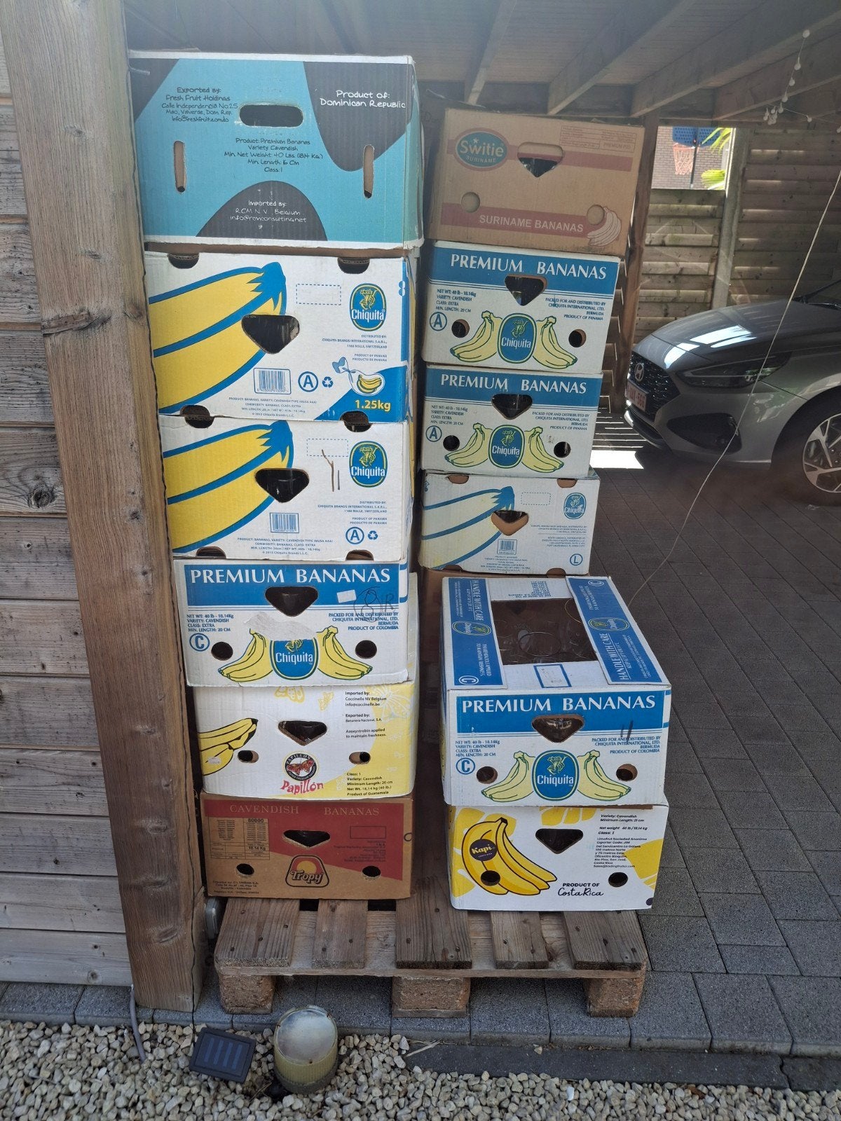 groot lot bierglazen, Ophalen