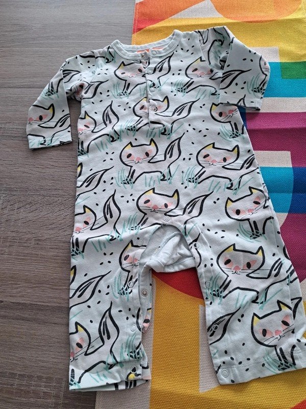 Fred & Ginger onesie met katten 80, Ophalen of Verzenden, Zo goed als nieuw, Meisje, Pakje
