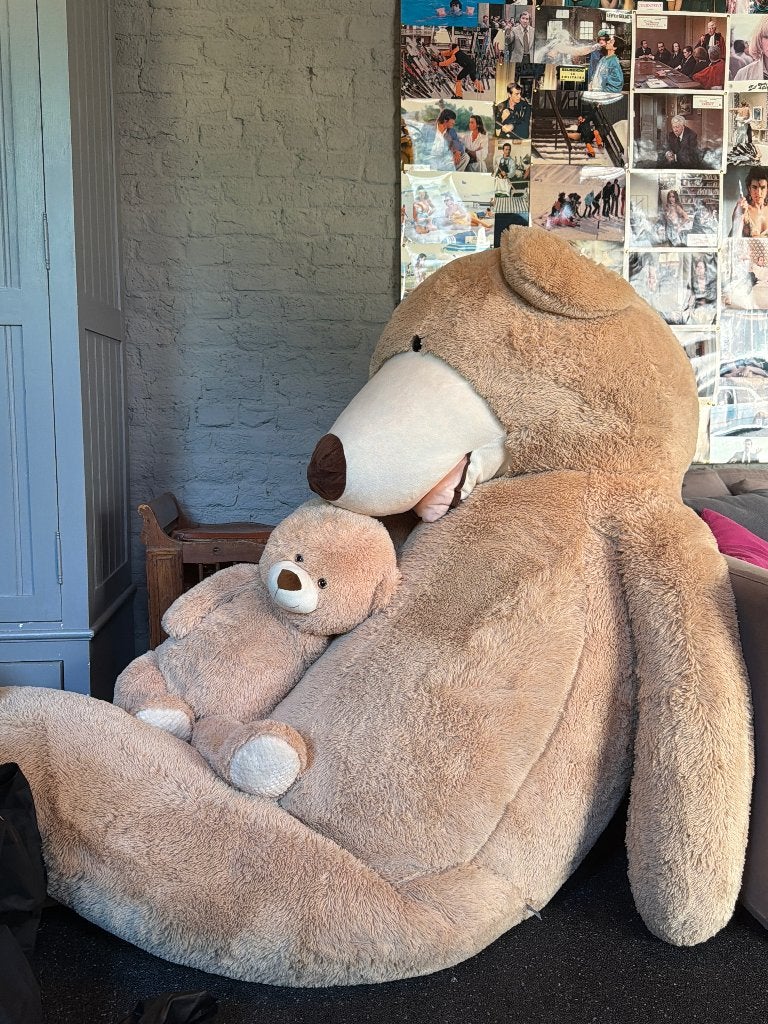 Nounours geant, Kinderen en Baby's, Ophalen, Gebruikt, Beer, Beige