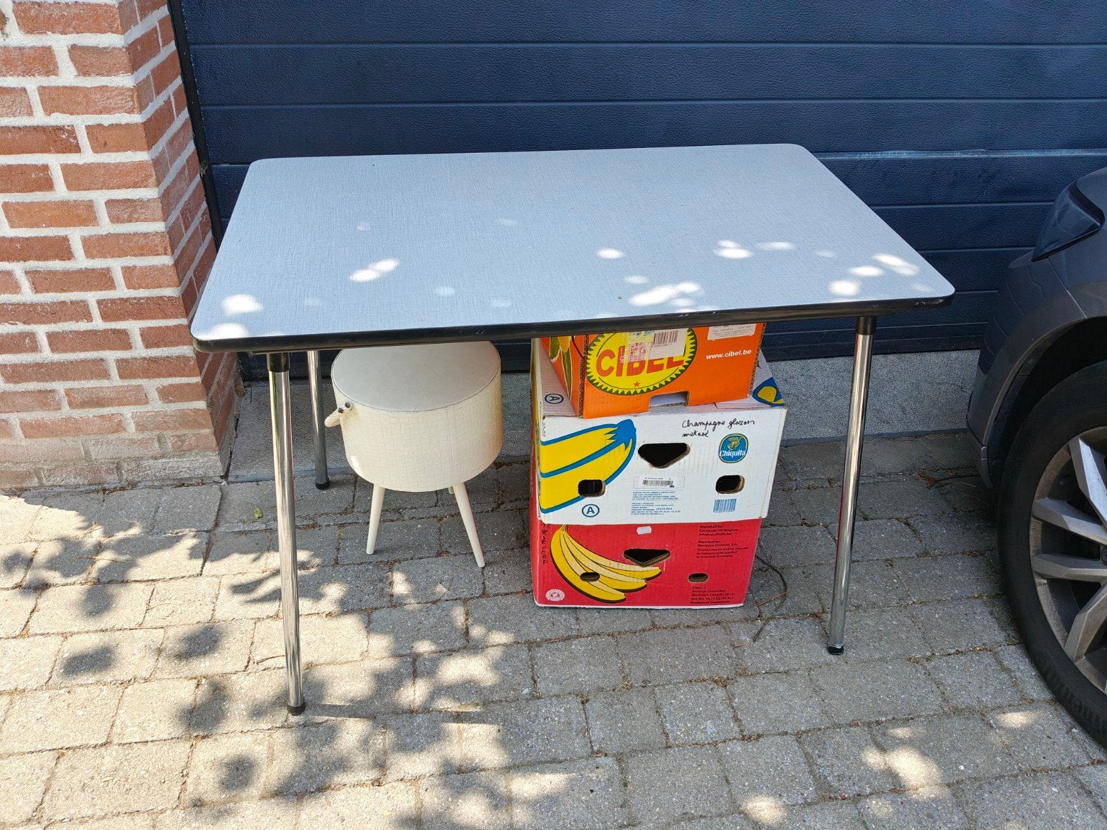 Vintage Retro FORMICA set_2 'zwarte bies', Enlèvement