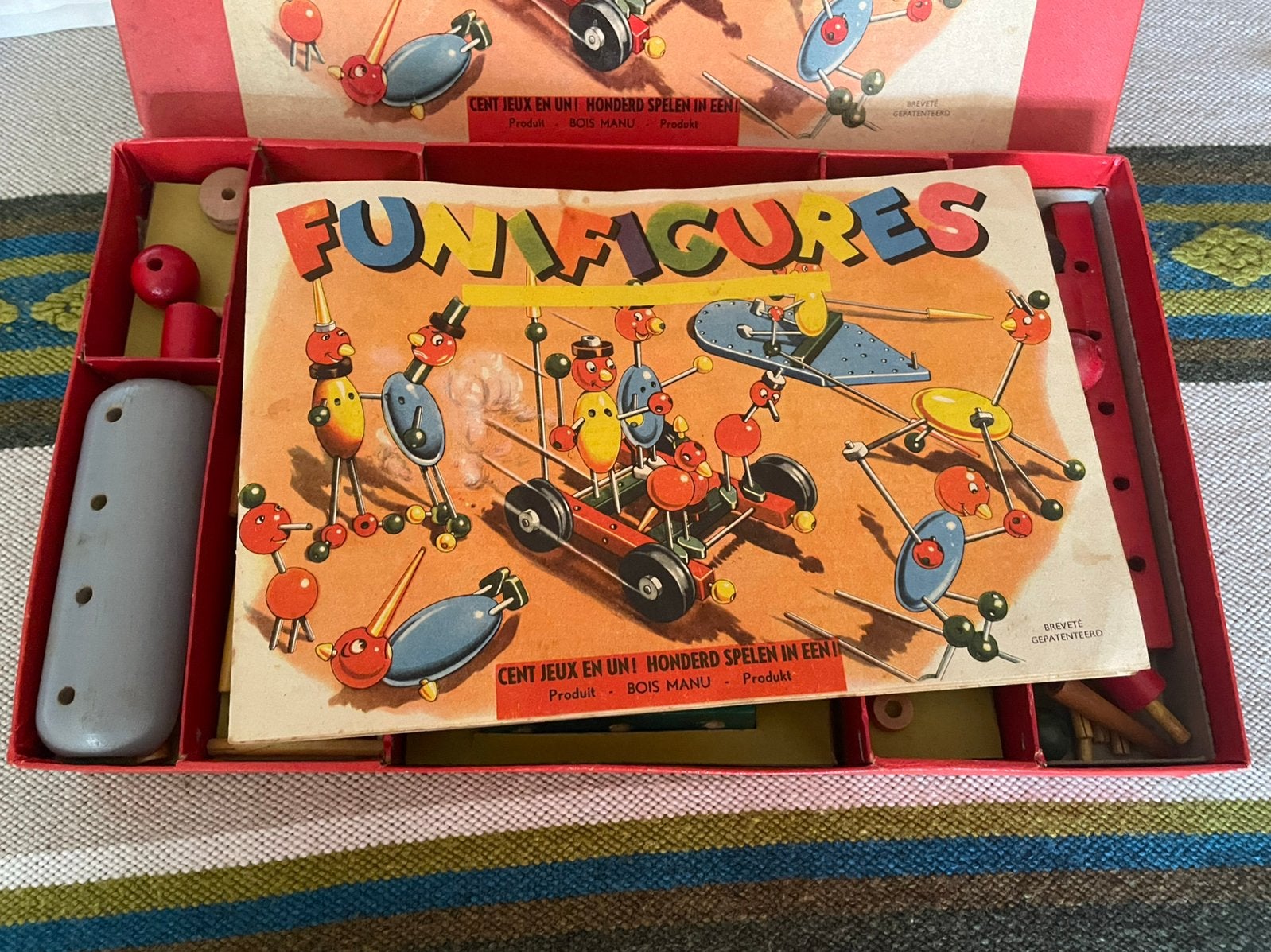 Oud houten speelgoed bois manu funfigures, Antiek en Kunst, Ophalen of Verzenden